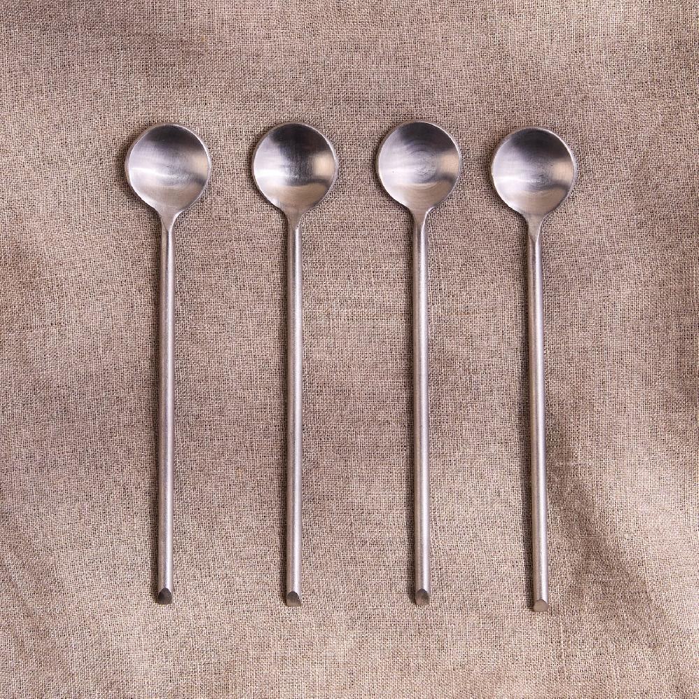 be home Thin Stainless Medium Spoons Set of 4