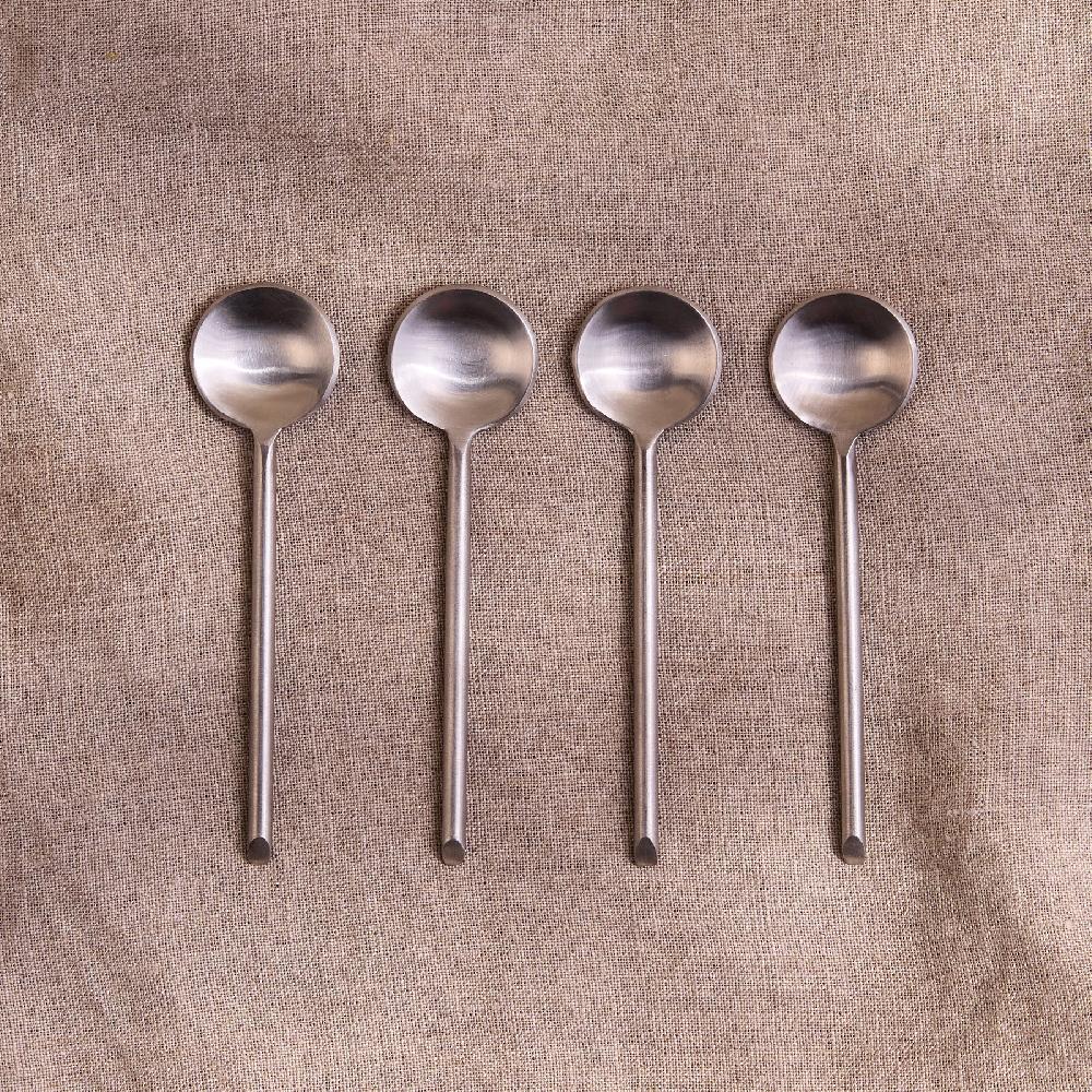be home Thin Stainless Small Spoons set of 4