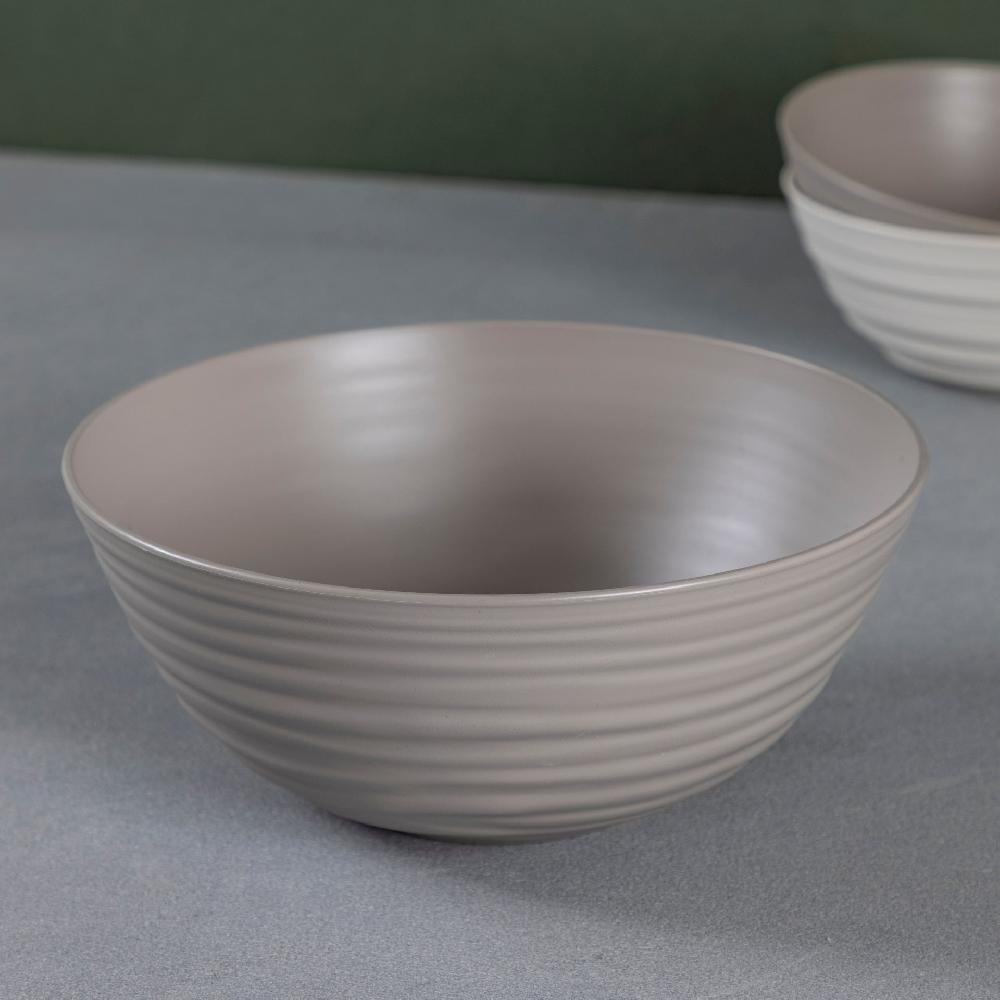 be home Tierra Serving Bowl Large Taupe