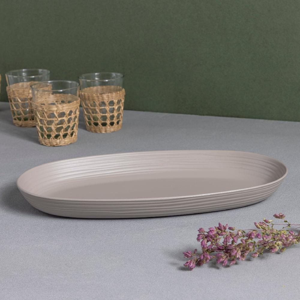 be home Tierra Serving Tray Taupe