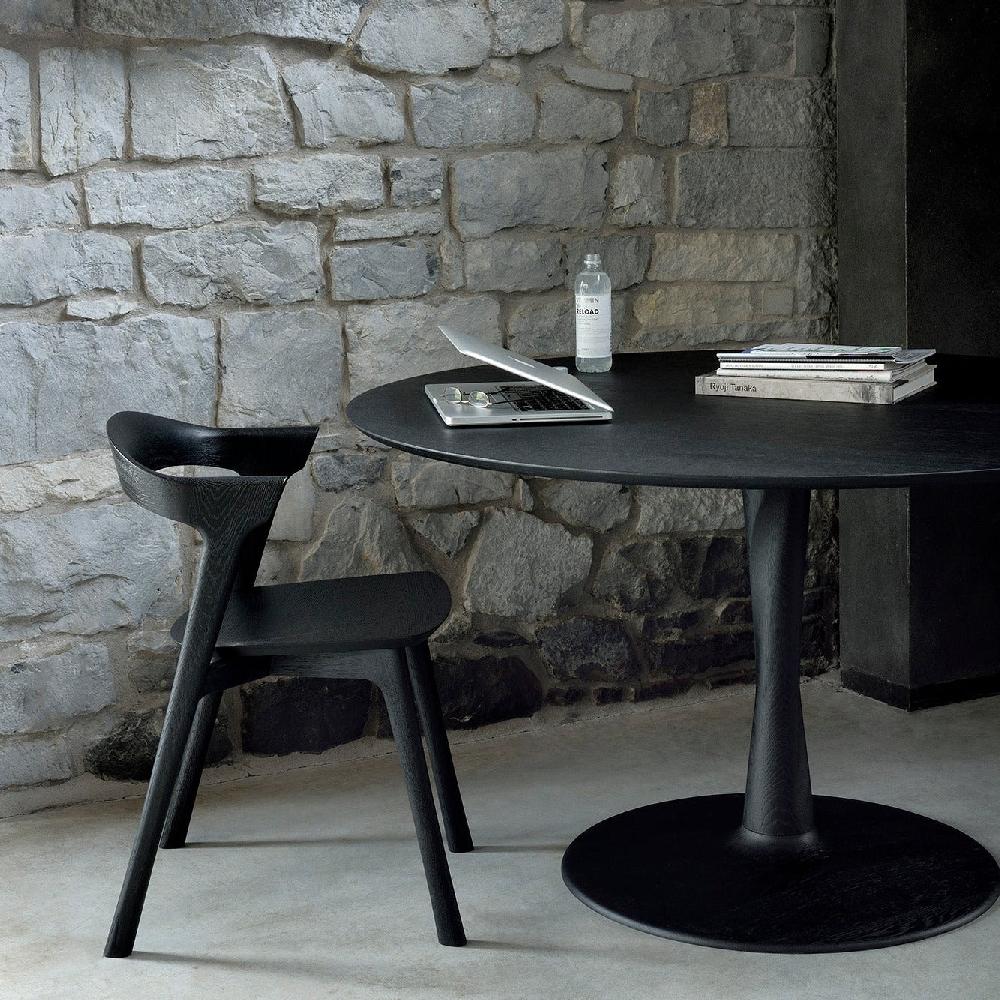 be home Torsion Black Dining Table 50"