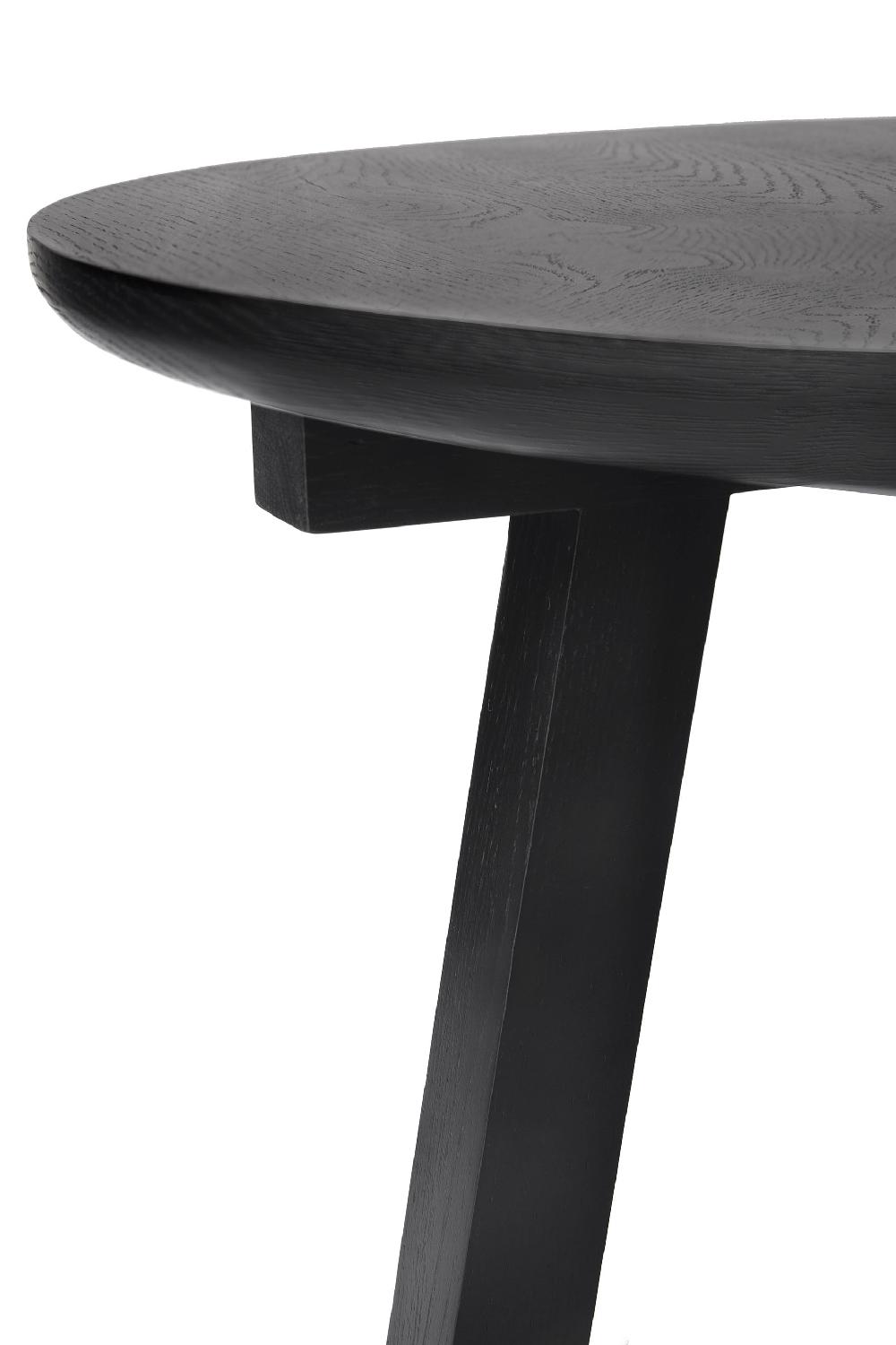 Be Home Tripod Side Table Black Oak