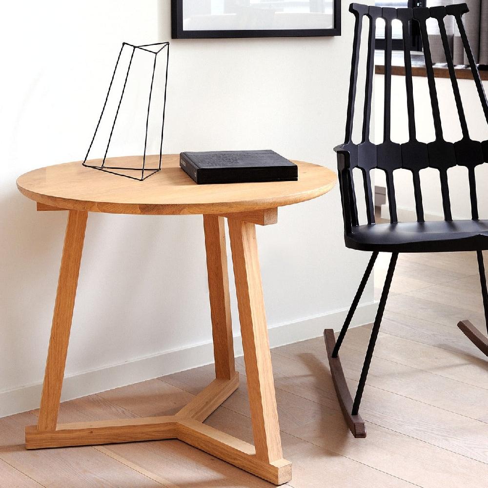 Be Home Tripod Side Table Oak
