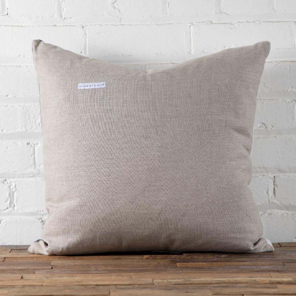 Be Home Velvet & Linen Square Pillow Moonstone