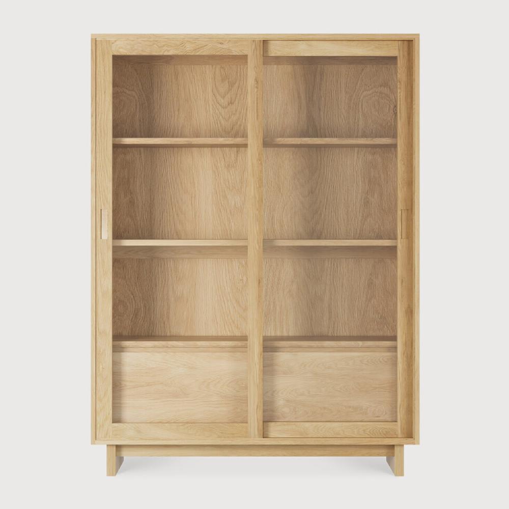 be home Wave Solid Oak Cabinet