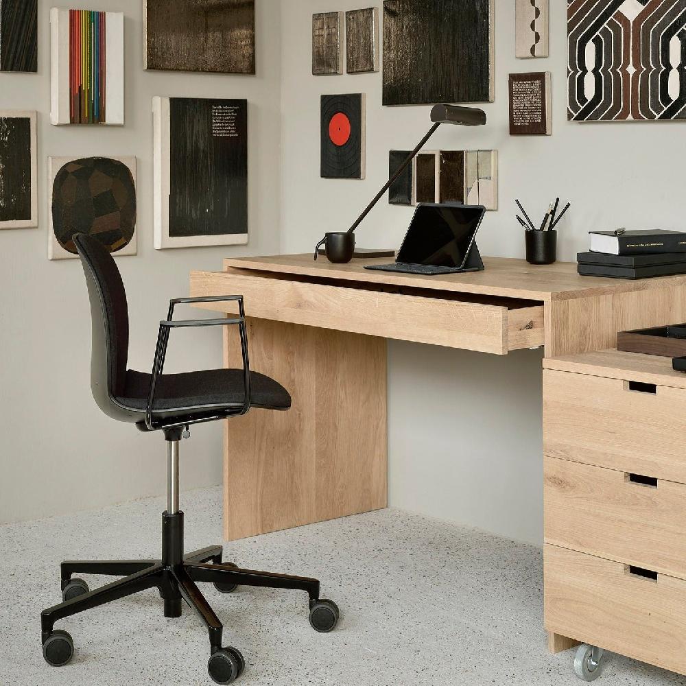 be home Wave Solid Oak Desk