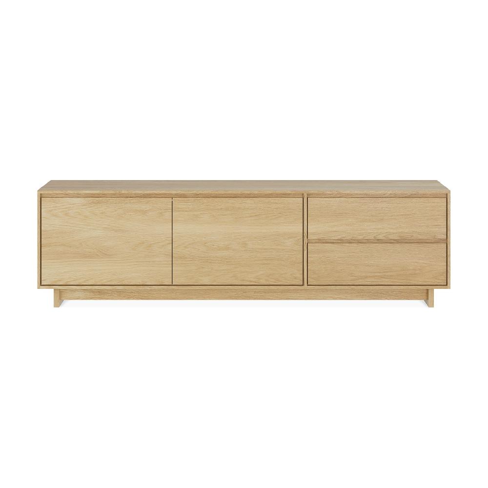 Be Home Wave Solid Oak Media Console