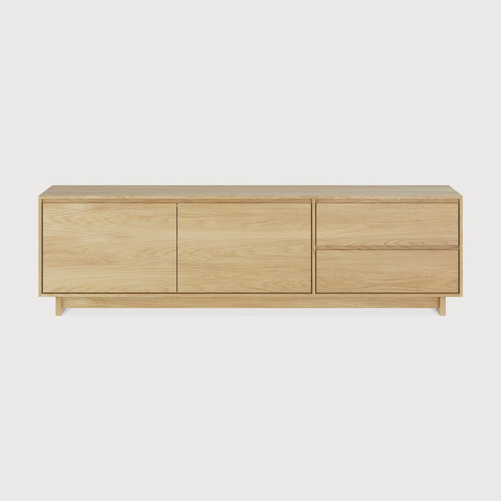 be home Wave Solid Oak Media Console