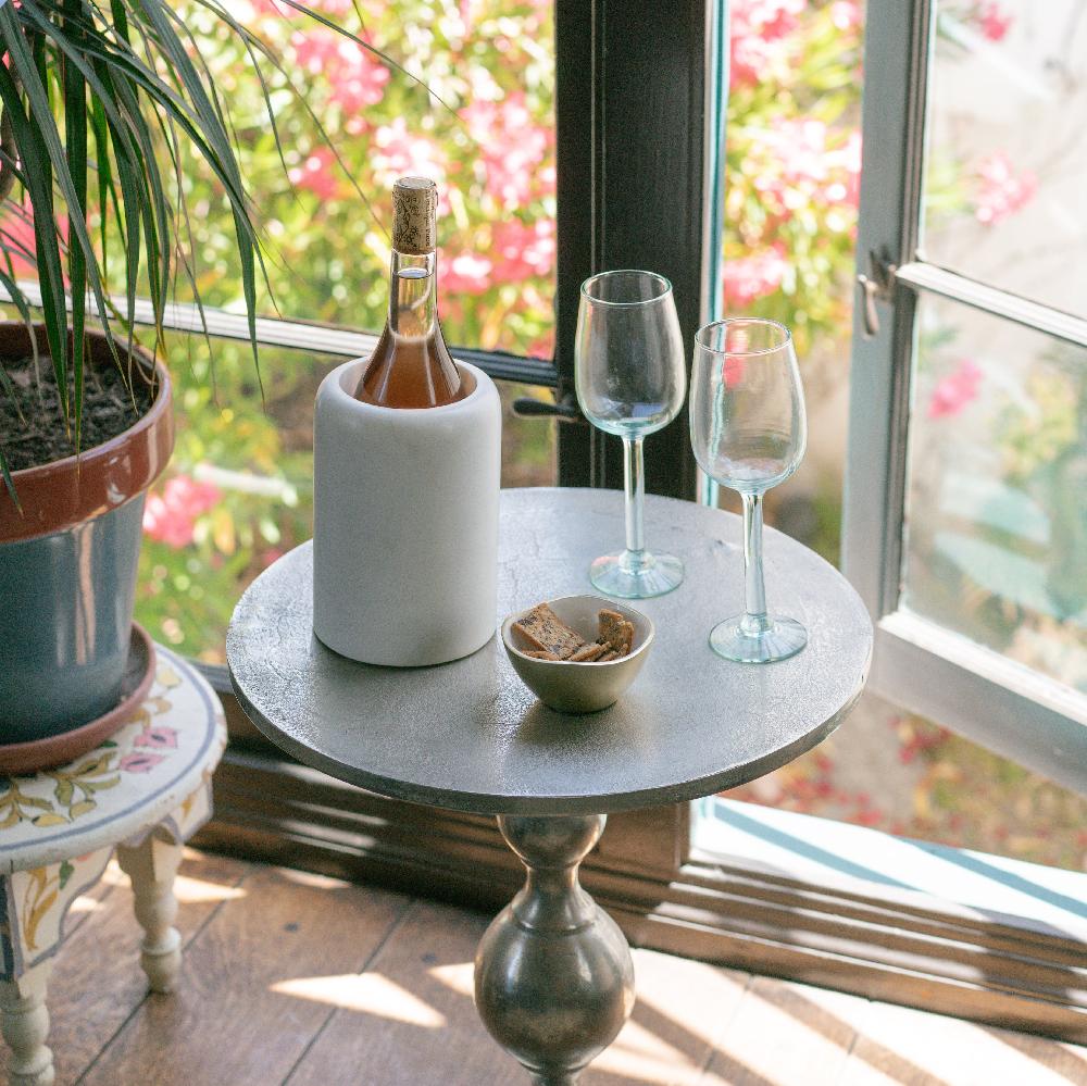 Be Home White Marble Wine Chiller