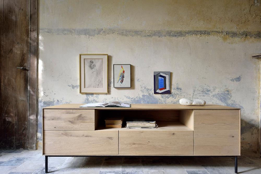 Be Home Whitebird Solid Oak Media Console