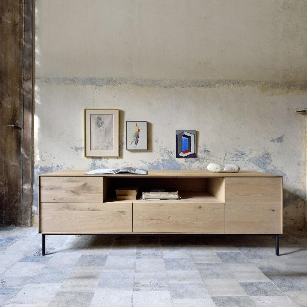 be home Whitebird Solid Oak Media Console