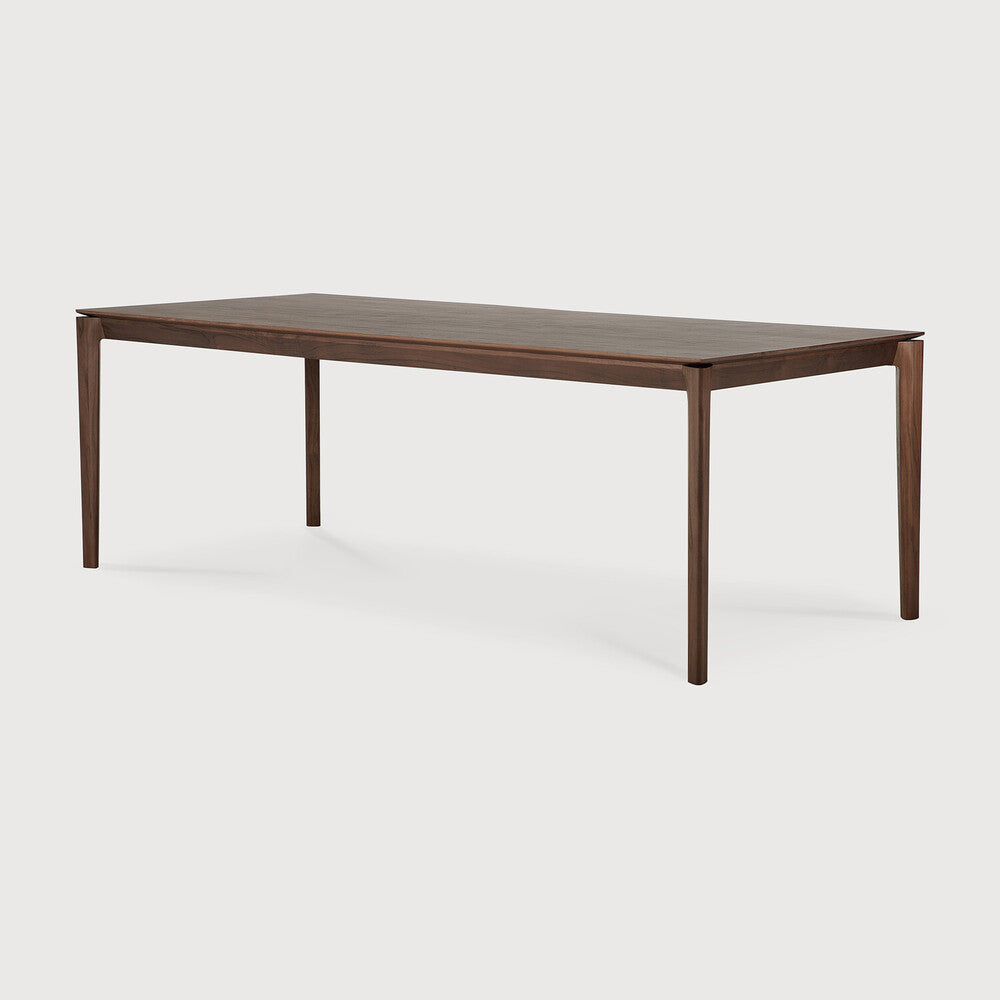 be home Bok dining table - varnished teak - brown - rectangular