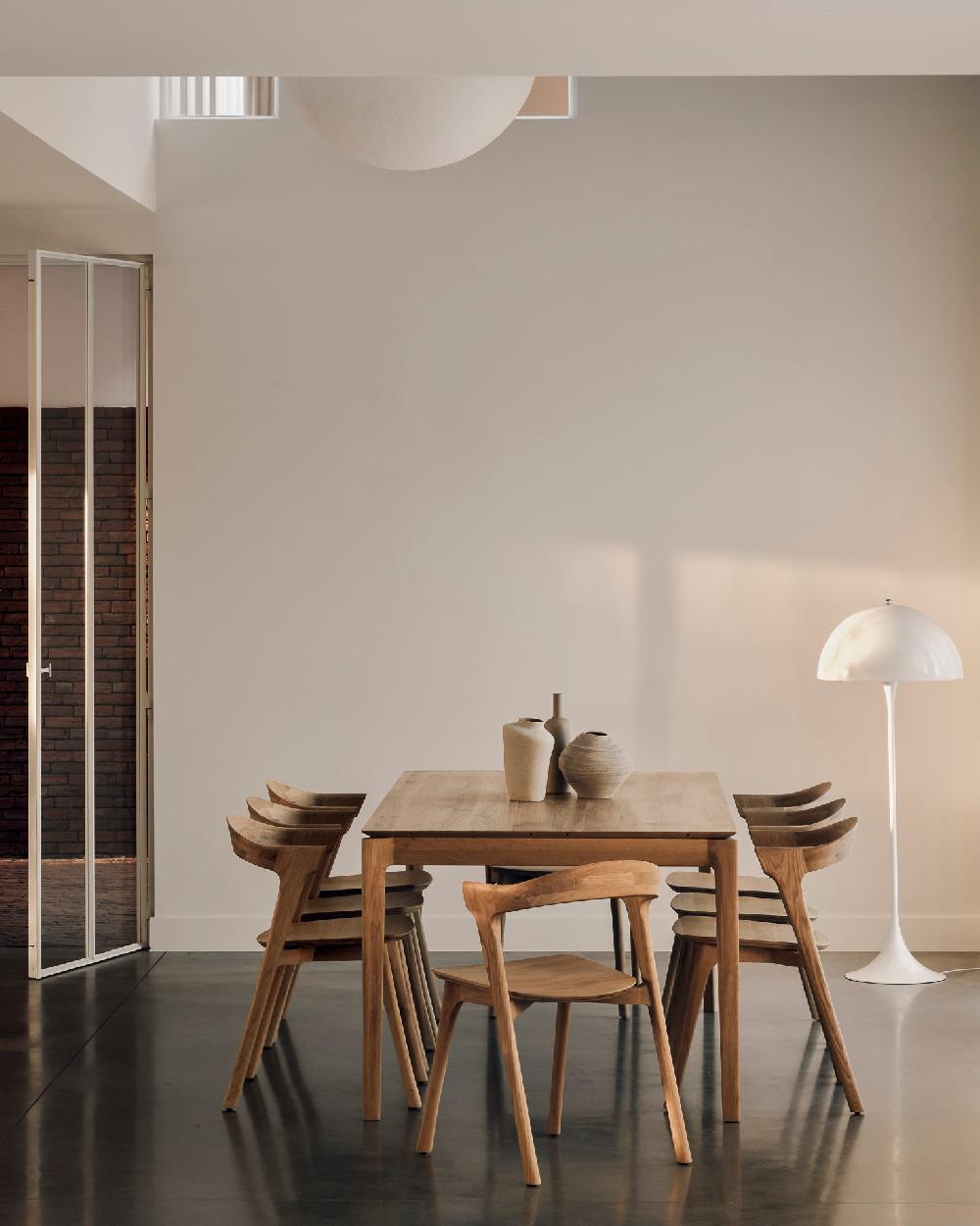 Be Home Bok Extendable Solid Oak Dining Table Rectangular