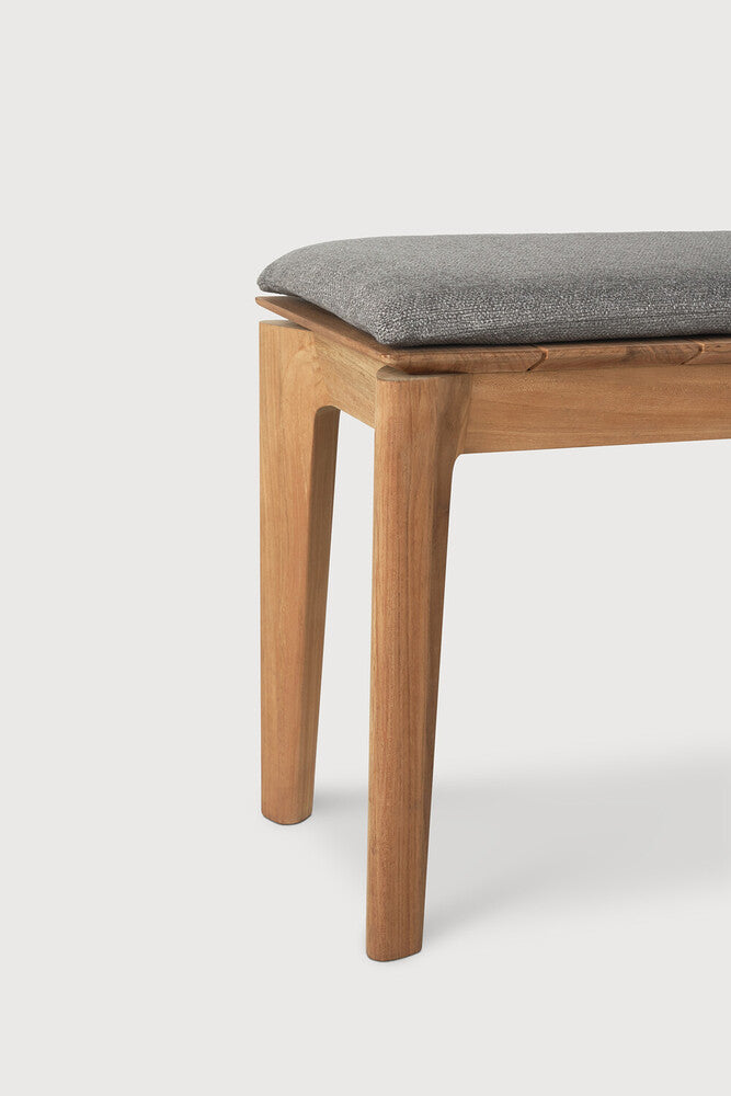 Be Home Bok Outdoor Bench - Teak - Mocha Fabric - 2+ Seater