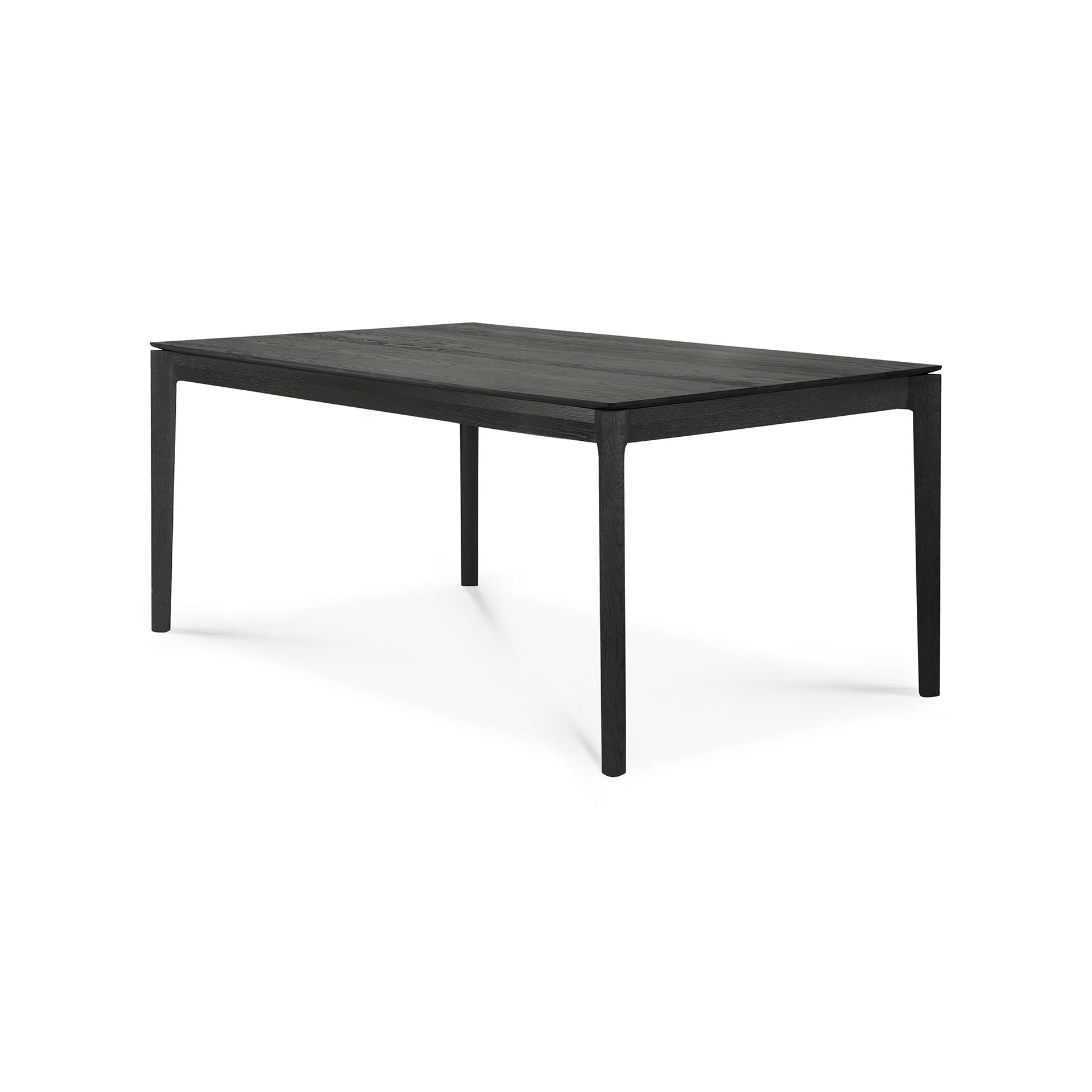 Be Home Bok Solid Black Oak Extendable Dining Table 63"/ 94"