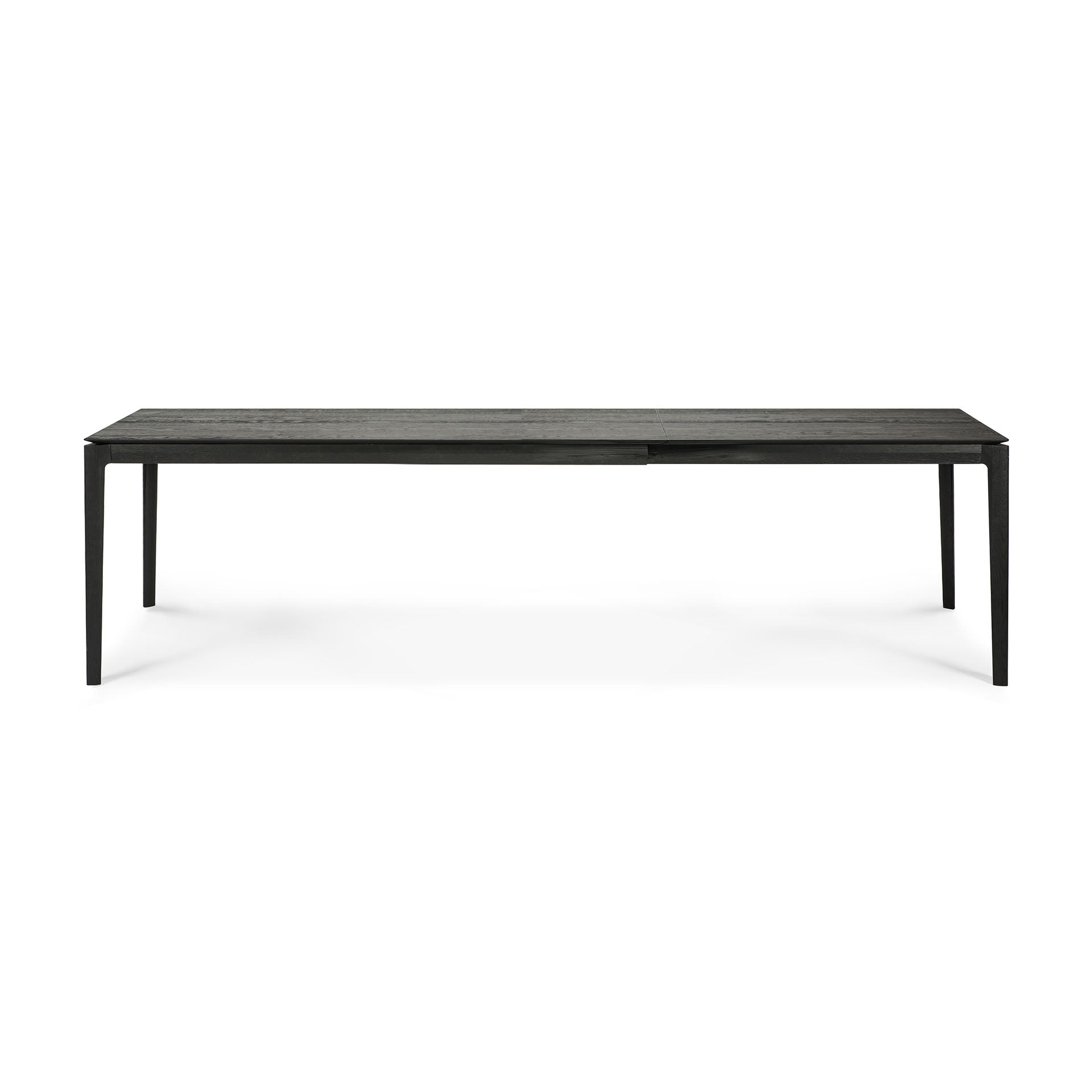 Be Home Bok Solid Black Oak Extendable Dining Table 71"/ 110"