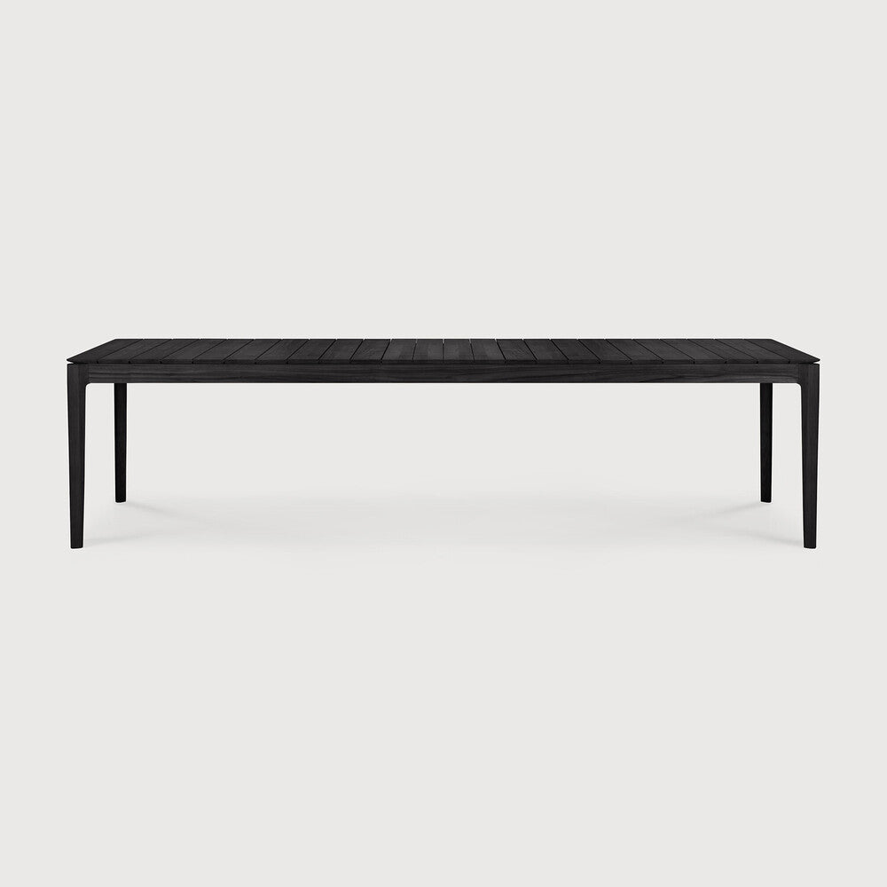 Be Home Bok Solid Black Teak Outdoor Dining Table 118"