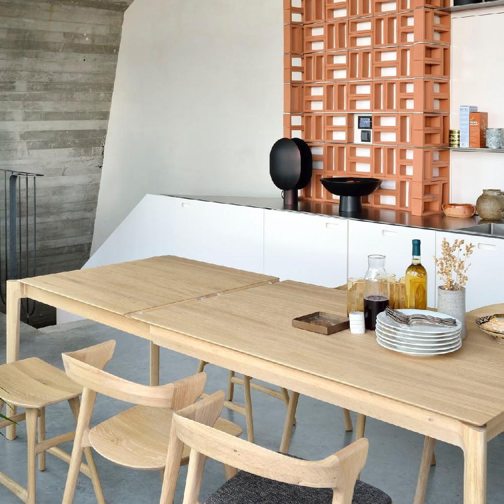 Be Home Bok Solid Oak Extendable Dining Table 63"/ 94"