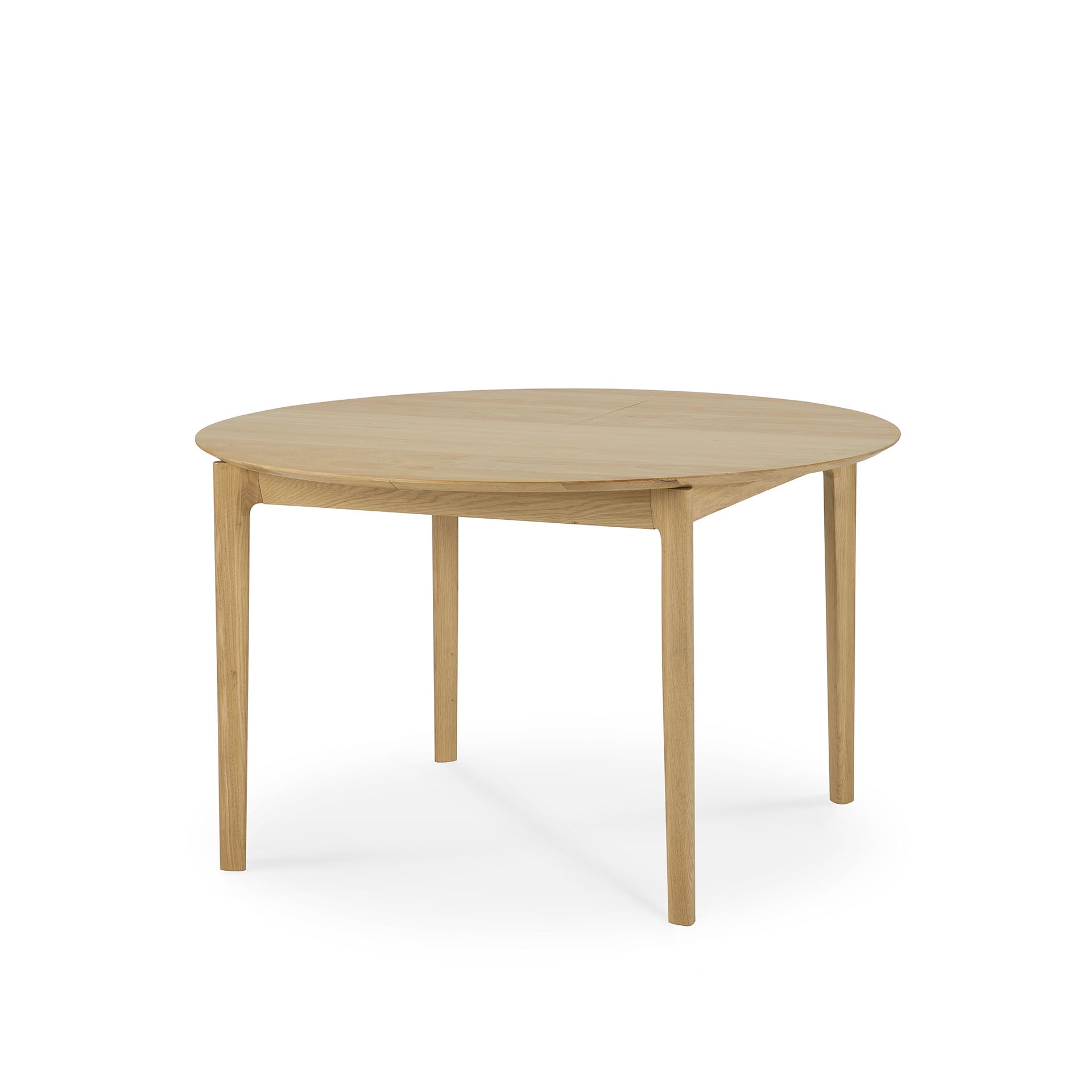 Be Home Bok Solid Oak Extendable Dining Table Round 51"/ 71"