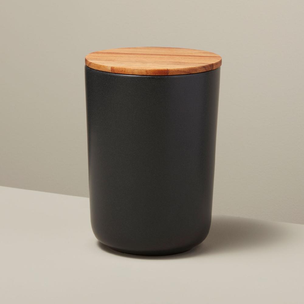 Be Home Brampton Stoneware Extra Large Canister Black