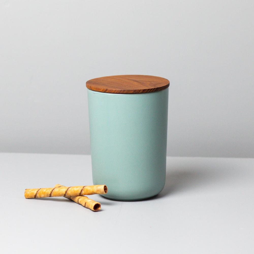 Be Home Brampton Stoneware Extra Large Canister Seaglass