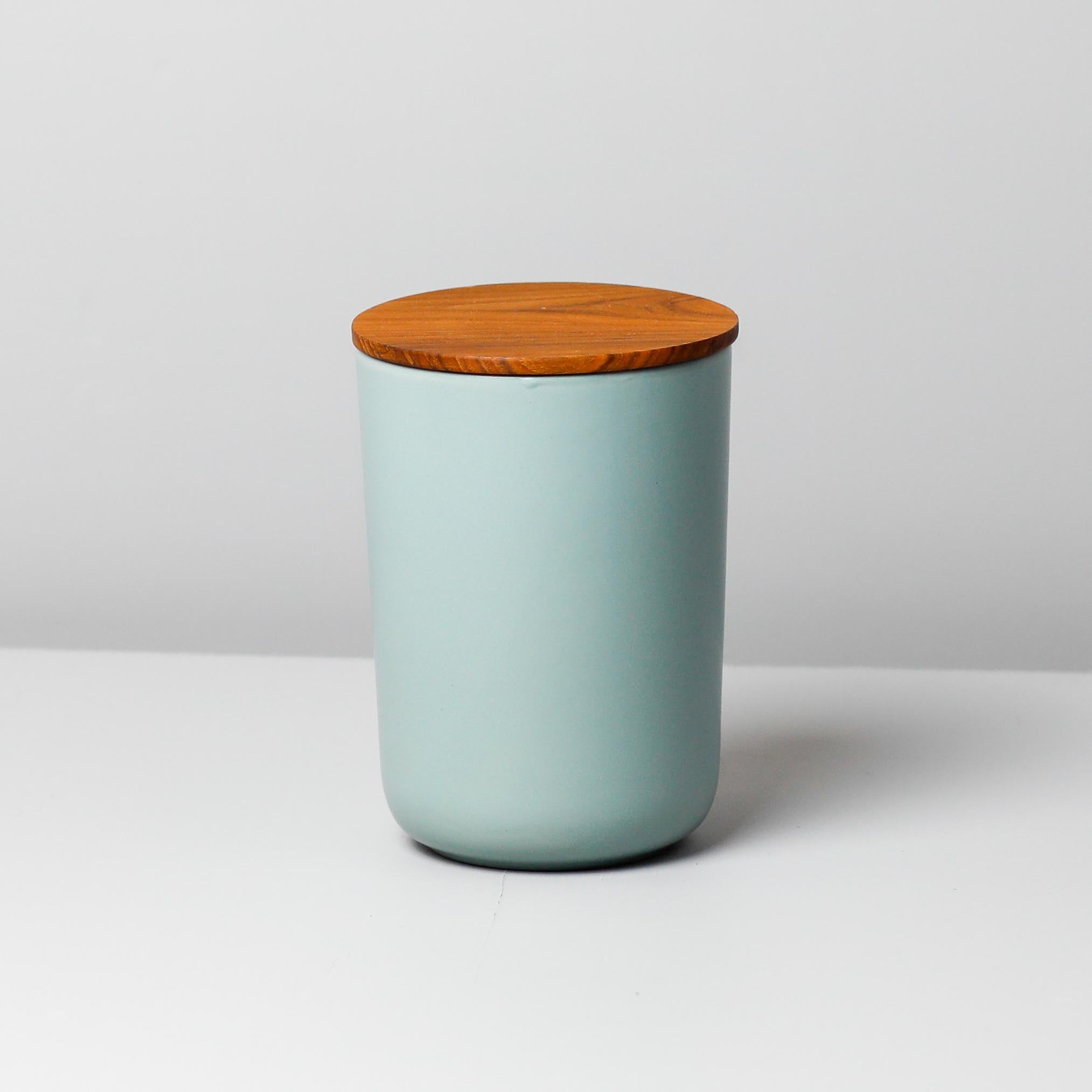 be home Brampton Stoneware Extra Large Canister Seaglass