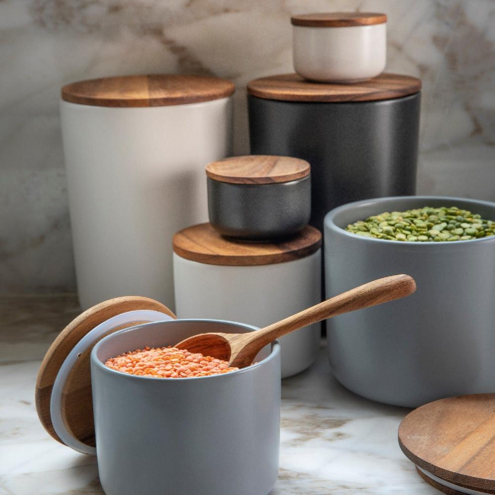 Be Home Brampton Stoneware Extra Small Canister Black