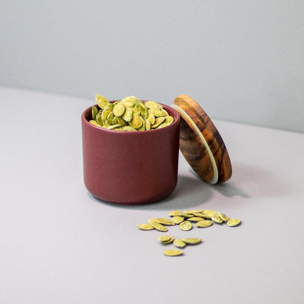 Be Home Brampton Stoneware Medium Canister Burgundy