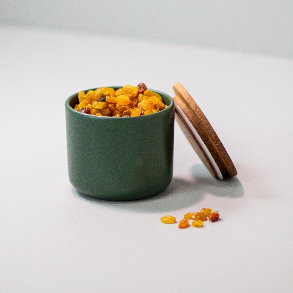 Be Home Brampton Stoneware Medium Canister Forest Green