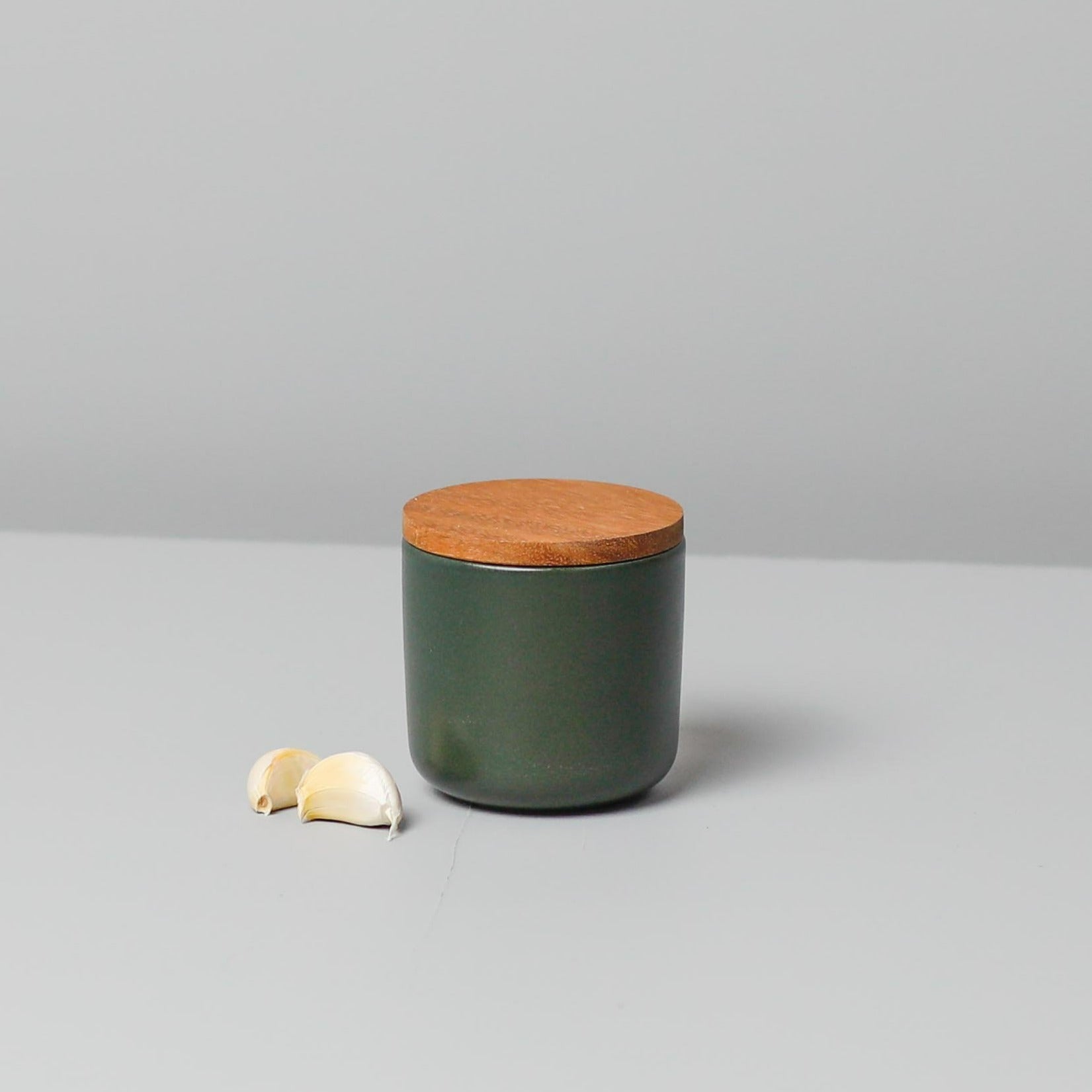Be Home Brampton Stoneware Small Canister Forest Green