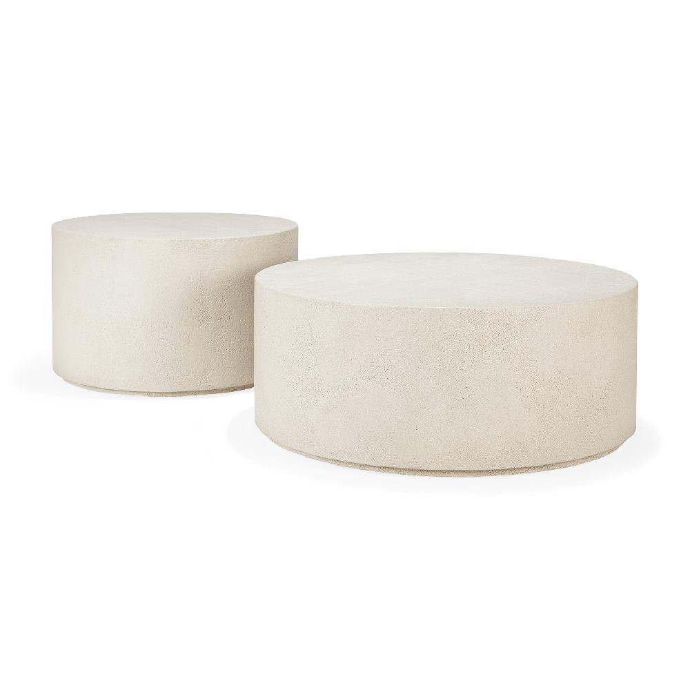 Be Home Elements Coffee Table - Microcement - Off White - Round