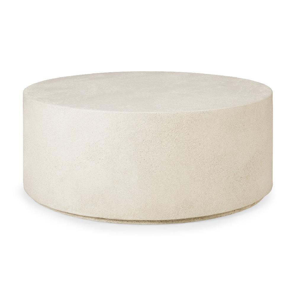 Be Home Elements Coffee Table - Microcement - Off White - Round