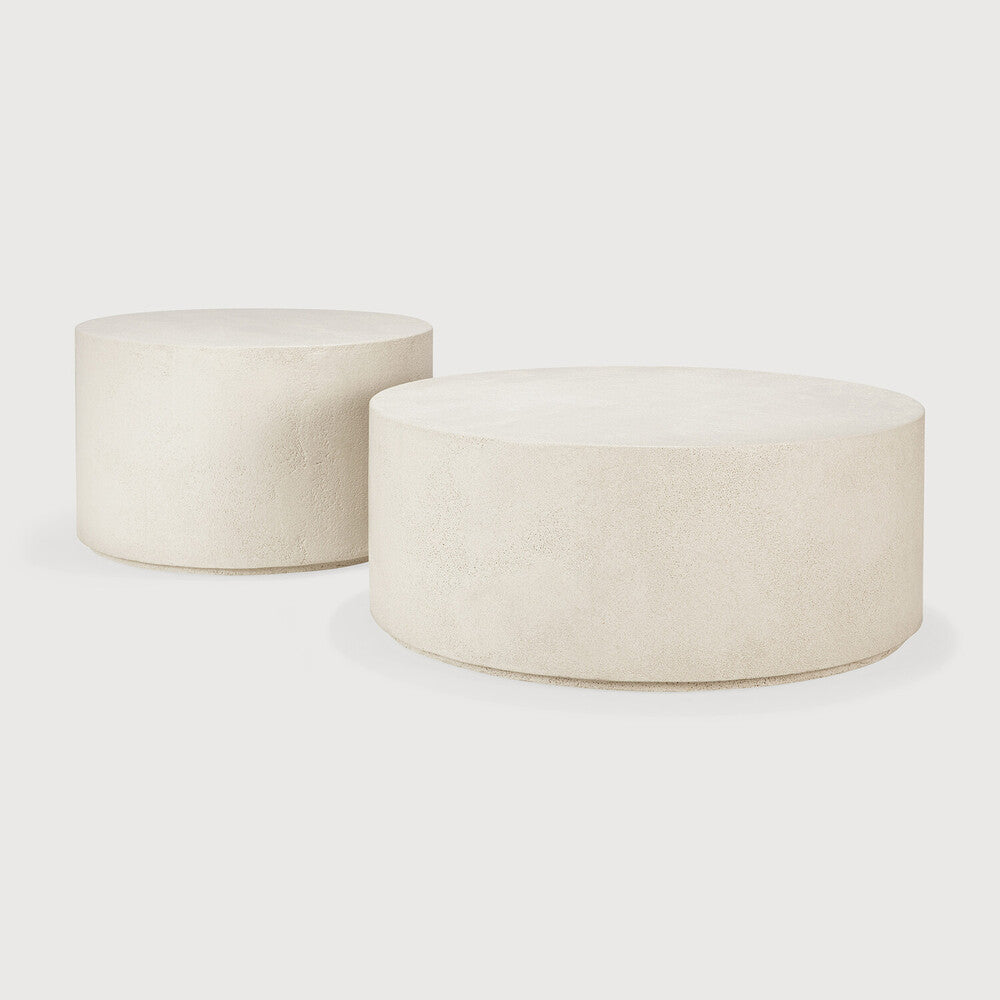 Be Home Elements Coffee Table - Microcement - Off White - Round