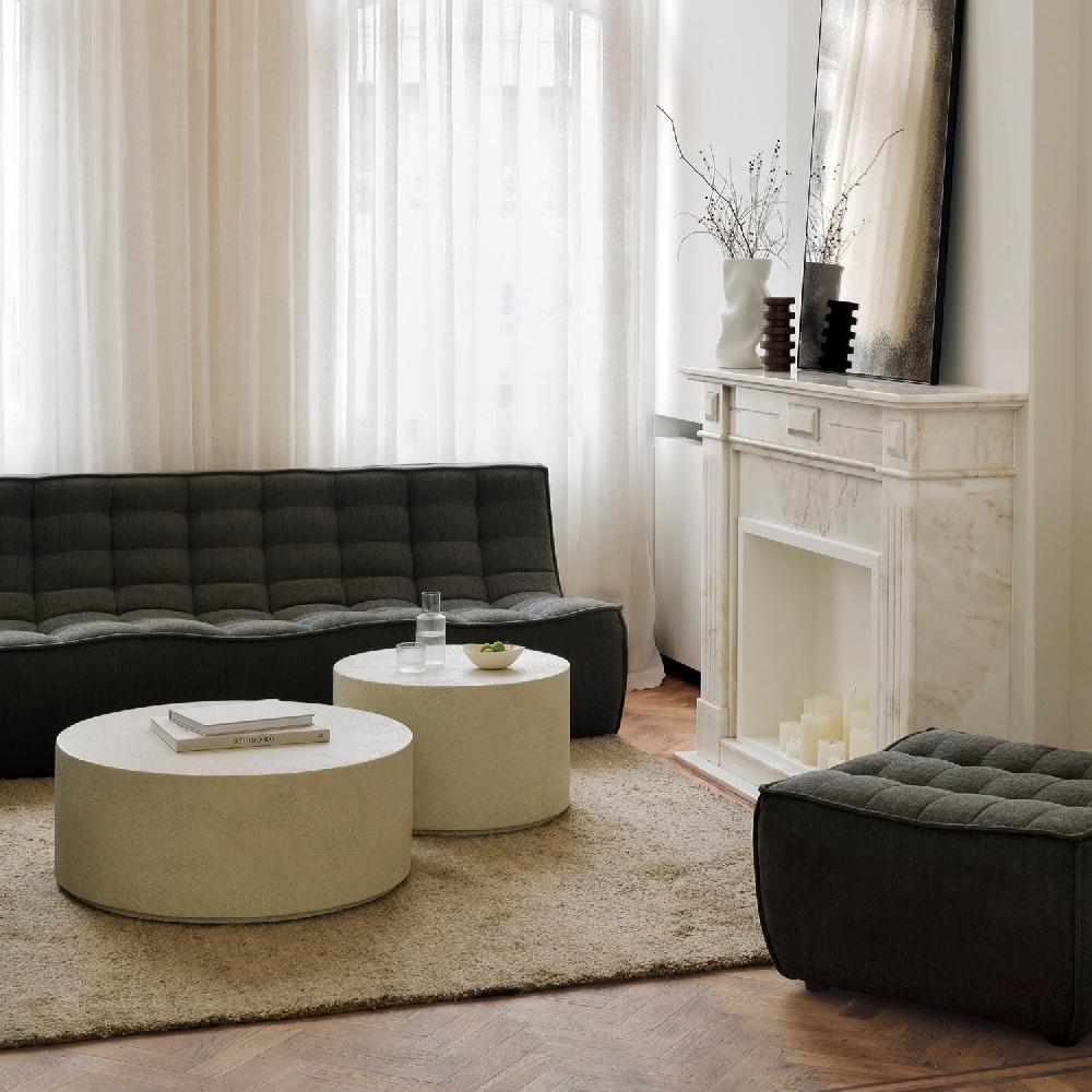 be home Elements coffee table - Microcement - Off White - round