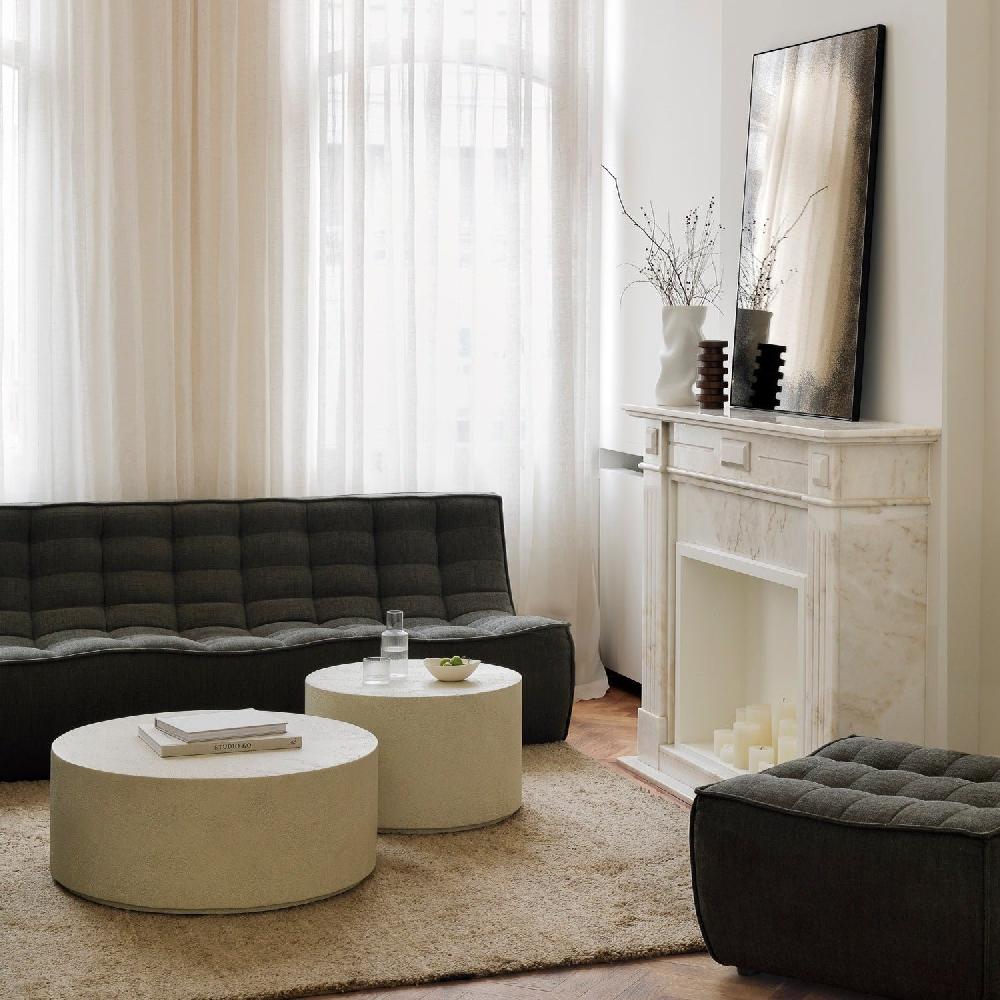 be home Elements coffee table - Microcement - Off White - round