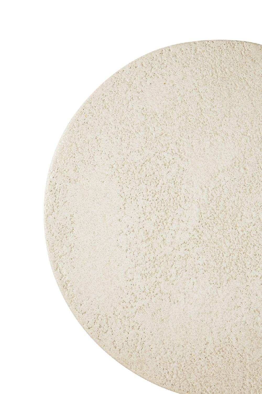 Be Home Elements Side Table - Microcement - Off White - Round