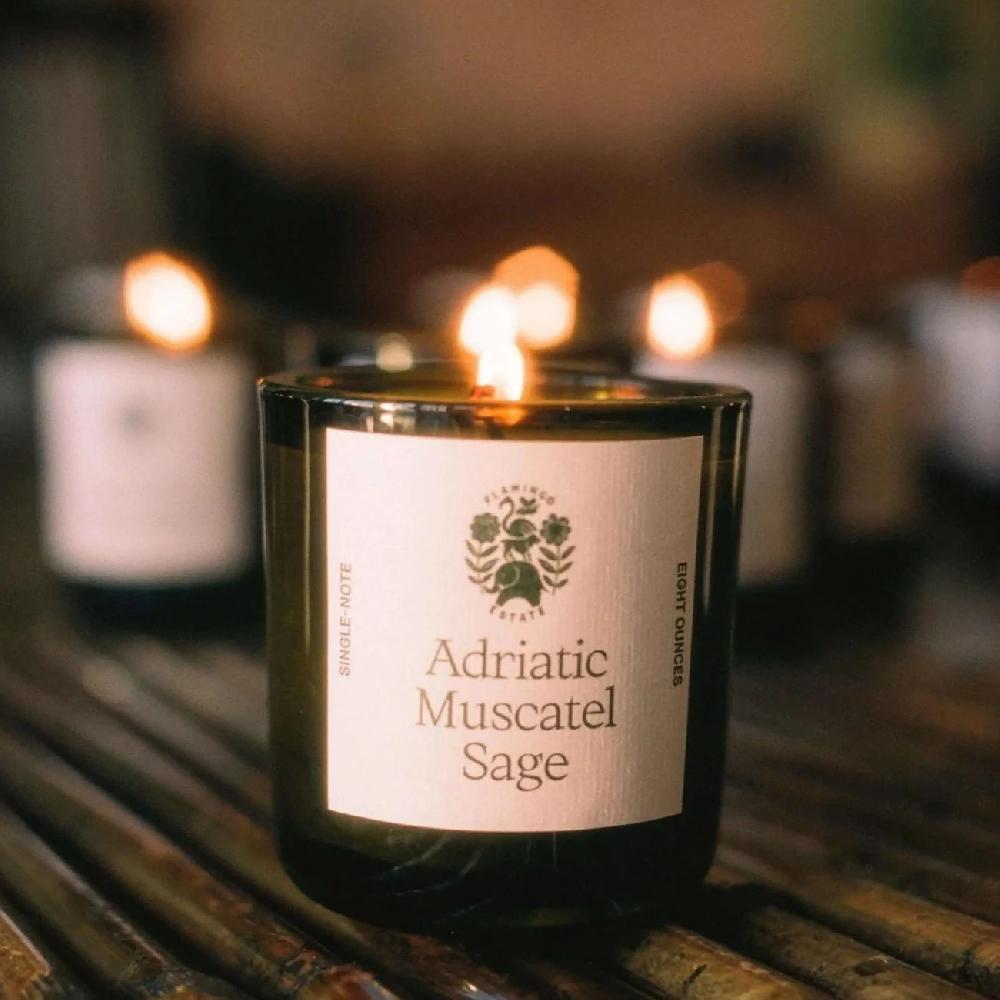 be home Flamingo Estate Candle Adriatic Muscatel Sage