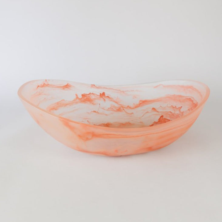 be home Handmade Resin Grande Centerpiece Bowl Fired Clay