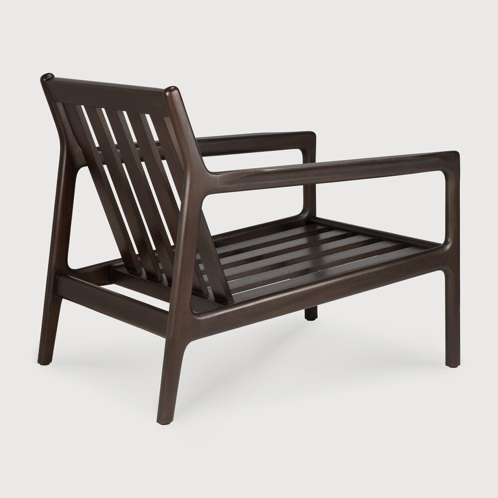 Be Home Jack Lounge Chair Frame Varnished Mahogany Dark Brown