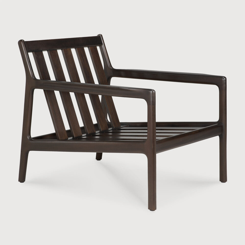 be home Jack Lounge Chair Frame Varnished Mahogany Dark Brown