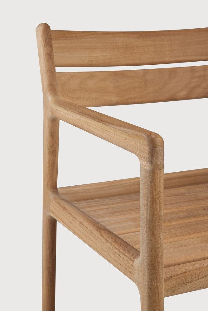Be Home Jack Outdoor Dining Chair Frame - Teak - With Arms