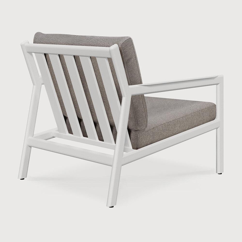Be Home Jack Outdoor Lounge Chair - Aluminium - White - Mocha Fabric