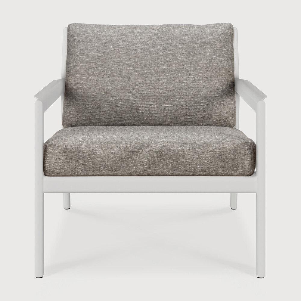 Be Home Jack Outdoor Lounge Chair - Aluminium - White - Mocha Fabric