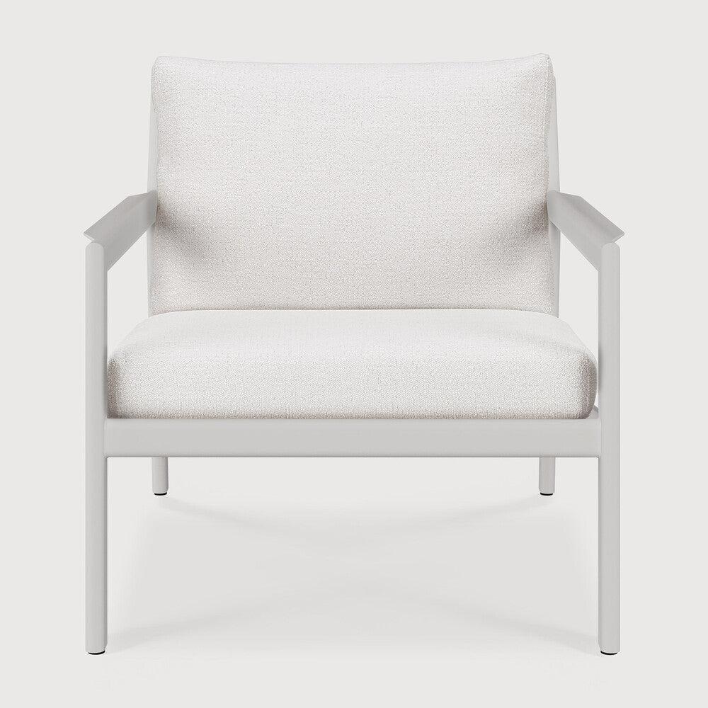 Be Home Jack Outdoor Lounge Chair - Aluminium - White - Off White Fabric