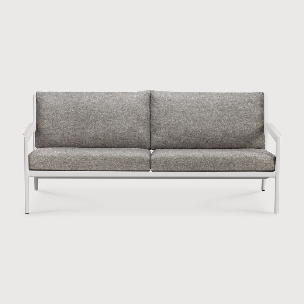be home Jack outdoor sofa - aluminium - white - Mocha fabric - 2+ seater