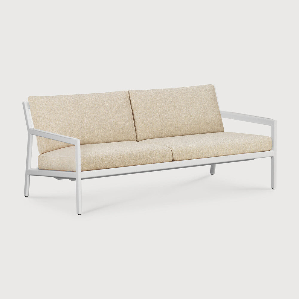 Be Home Jack Outdoor Sofa - Aluminium - White - Natural Fabric - 2+ Seater