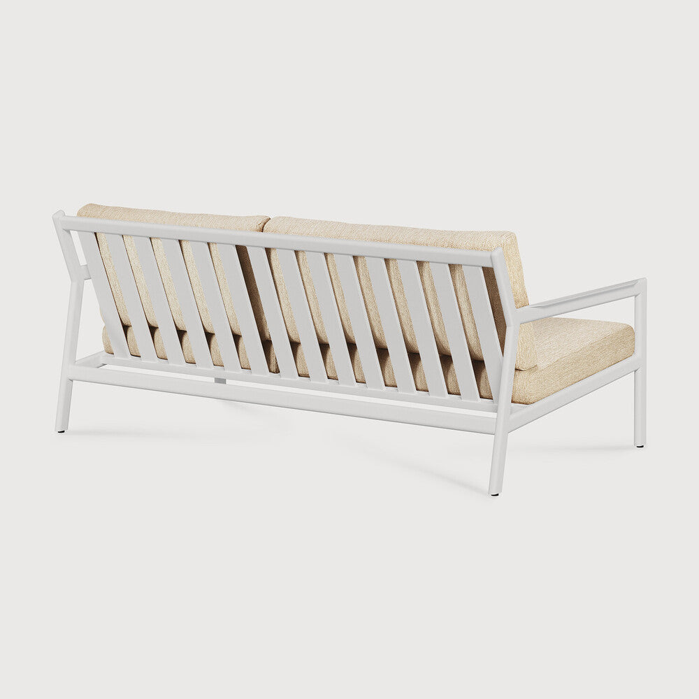Be Home Jack Outdoor Sofa - Aluminium - White - Natural Fabric - 2+ Seater