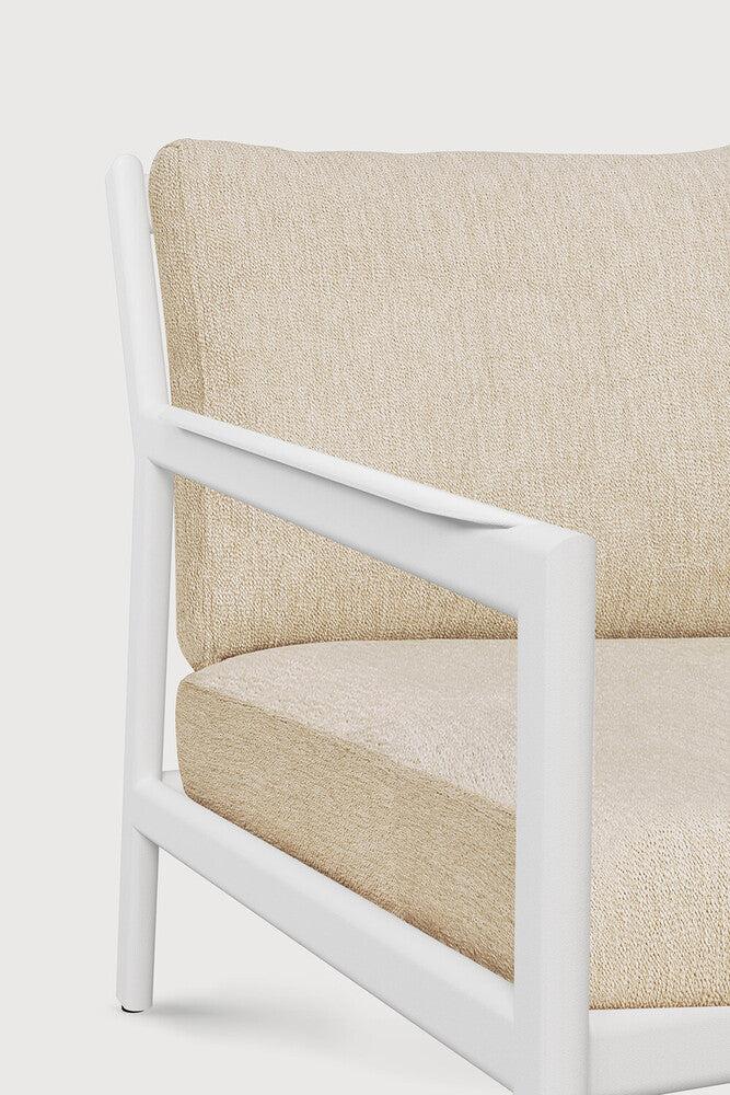 Be Home Jack Outdoor Sofa - Aluminium - White - Natural Fabric - 2+ Seater