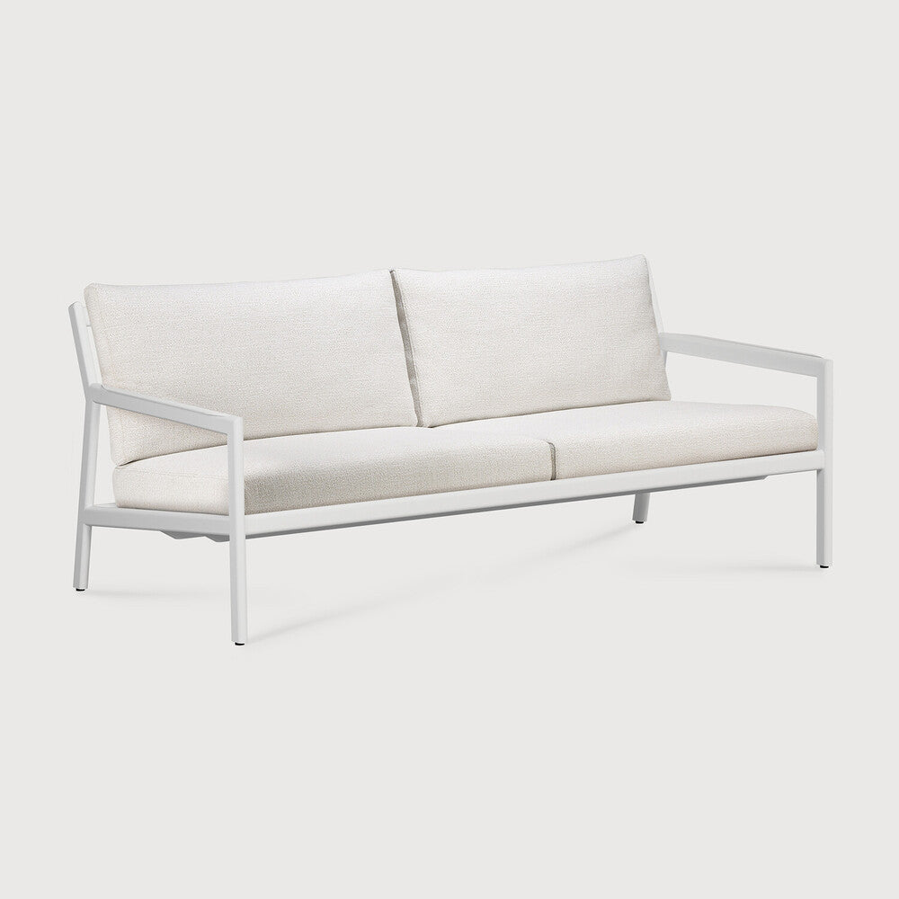 Be Home Jack Outdoor Sofa - Aluminium - White - Off White Fabric - 2+ Seater