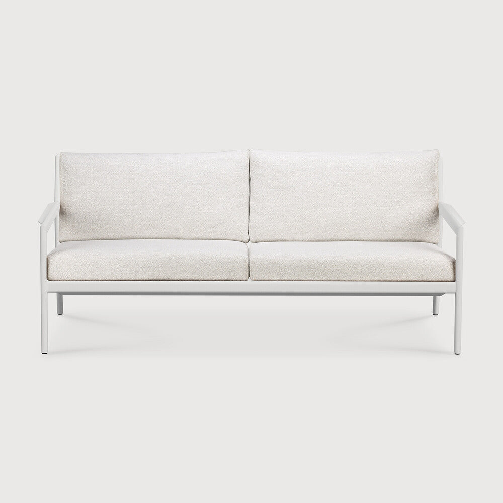 be home Jack outdoor sofa - aluminium - white - Off White fabric - 2+ seater